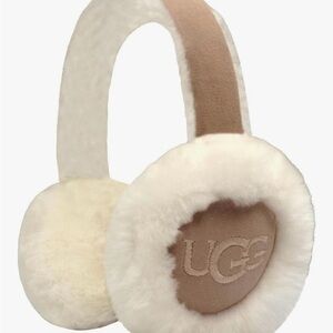UGG Shearling Cream and Tan Earmuffs